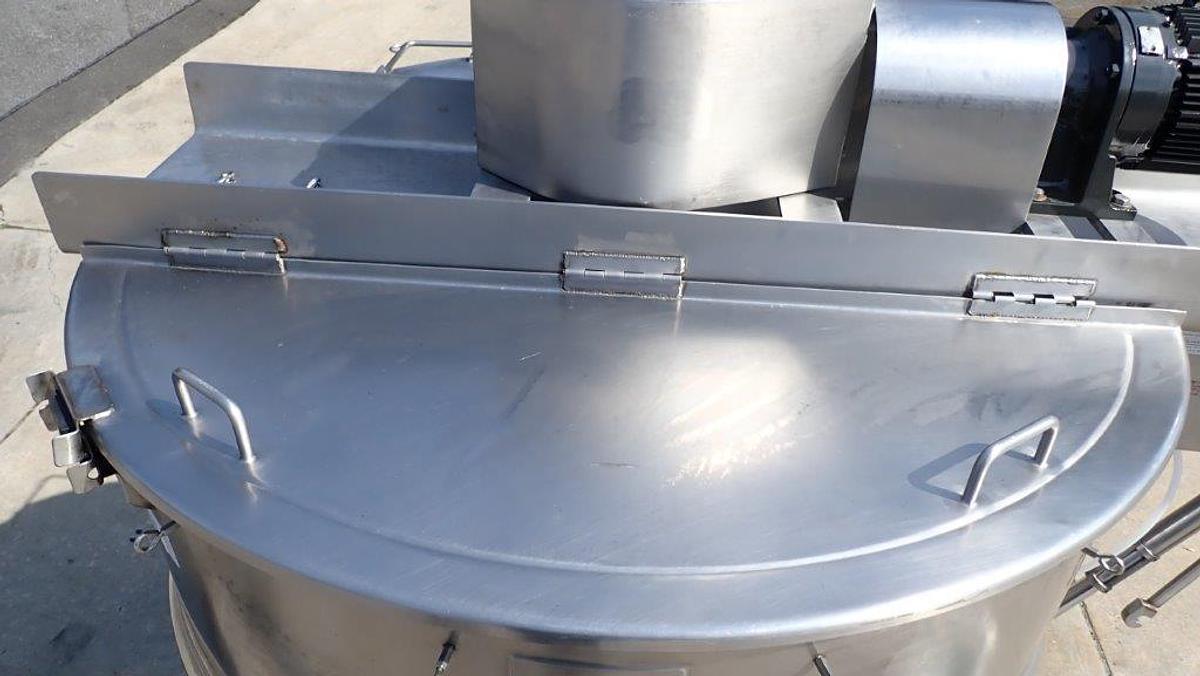 Used 400 Gallon Lee Dual Motion Jacketed Kettle, 316SS