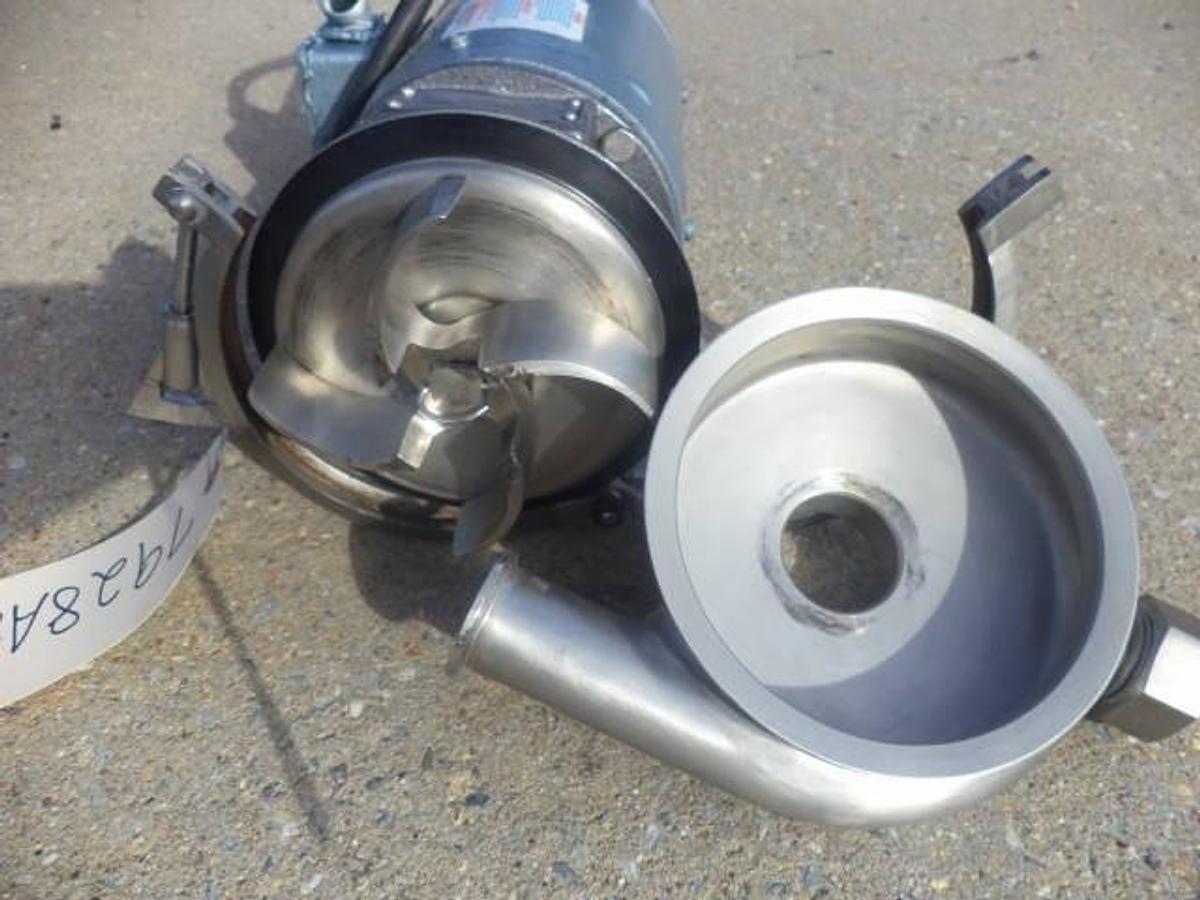 Used Crepaco 2 in. x 1-1/2 in. SS Sanitary Centrifugal Pump, 3/4HP
