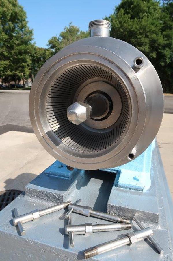 Used Charlotte SD-40 Stainless Steel Horizontal Colloid Mill, Tall Stand