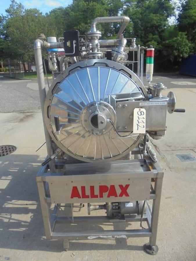 Used Allpax Pilot Plant/Lab Horizontal Autoclave/Sterilizer/Retort, Programmable