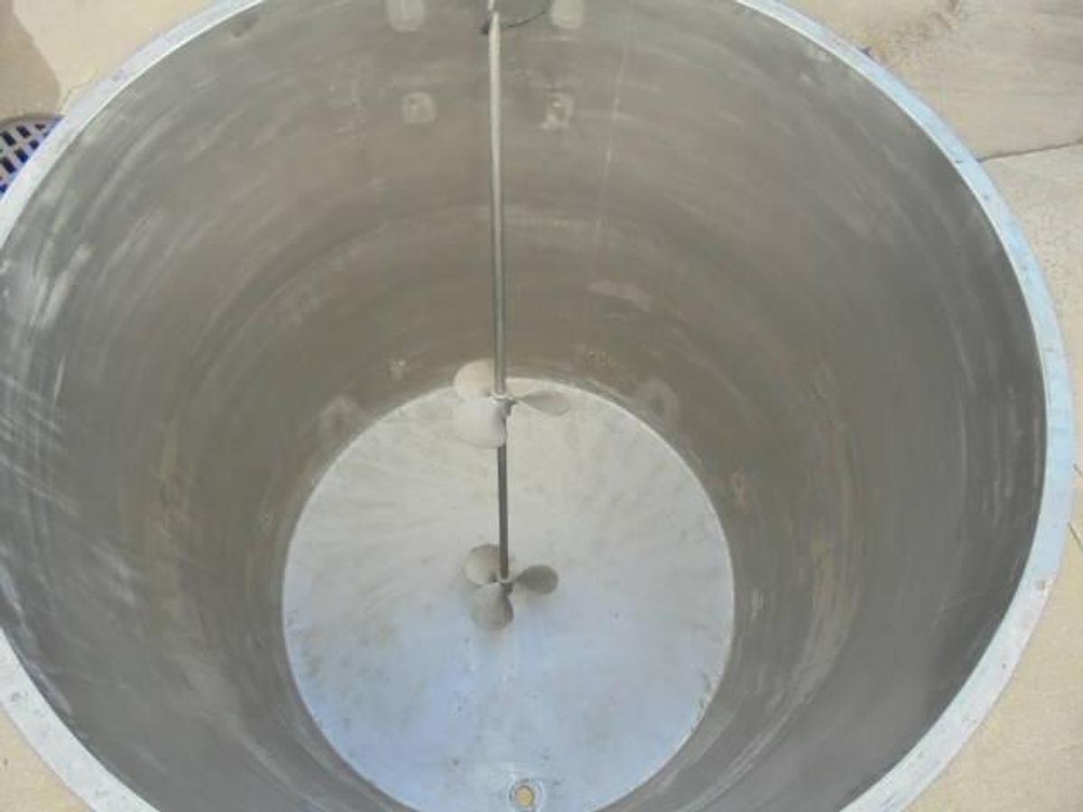 Used 500 Gal Viatec/Chem-Tek 316 SS Mix Tank, Dimple Jacketed Panels