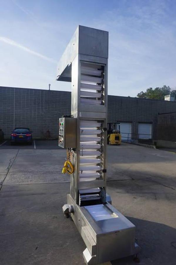 Used 10 Ft. High Stainless Steel Bucket Elevator