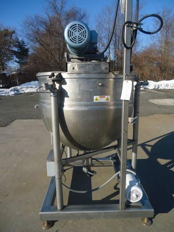 Used 150 Gallon Bh Hubbert Scraper Agitated Kettle, 100 Psi