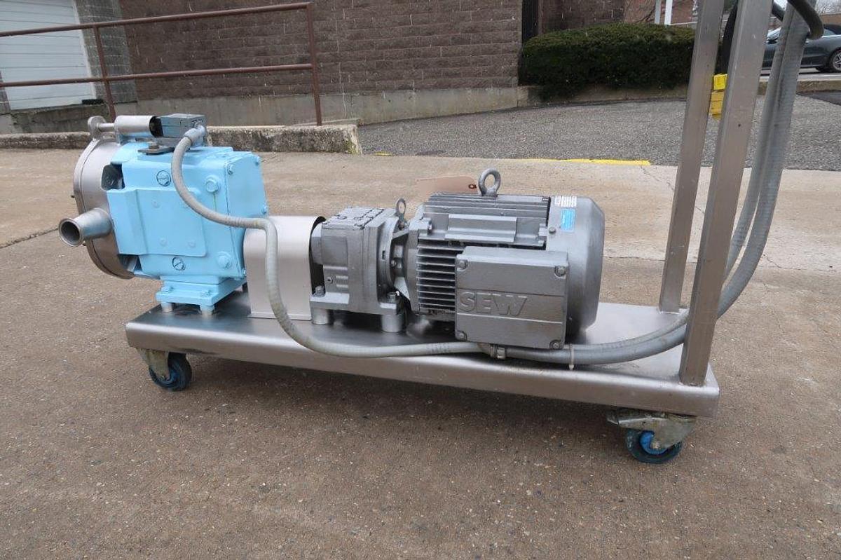 Used Waukesha 060 U1 Positive Displacement Pump, 10HP Variable Speed