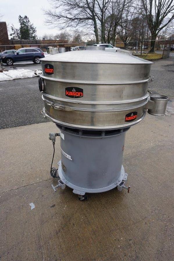 Used Kason 48 In. Diameter Stainless Steel Vibratory Screener, Portable