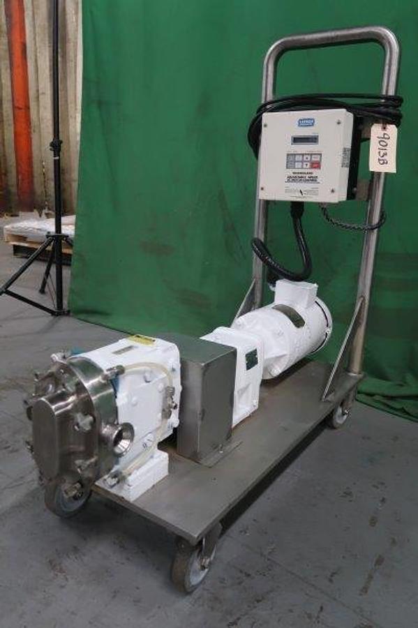 Used Waukesha 015 SS Positive Displacement Pump, Variable Speed