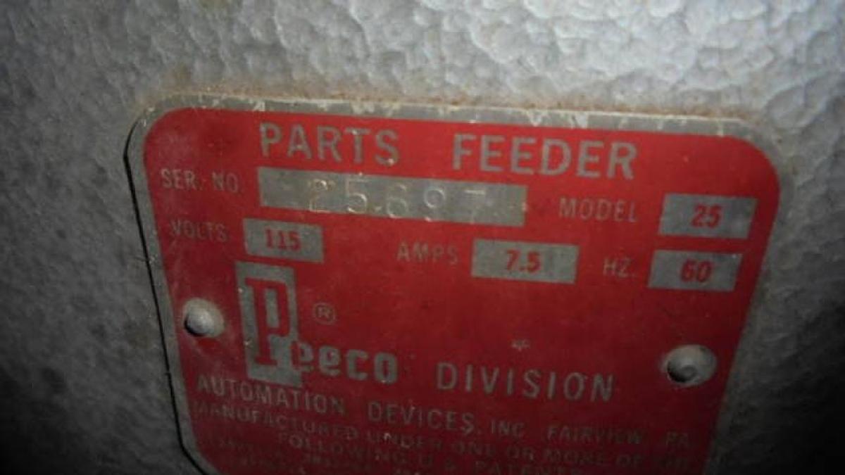 Used Automation Devices “Peeco” 28″ Dia. Vibratory Feeders (6)