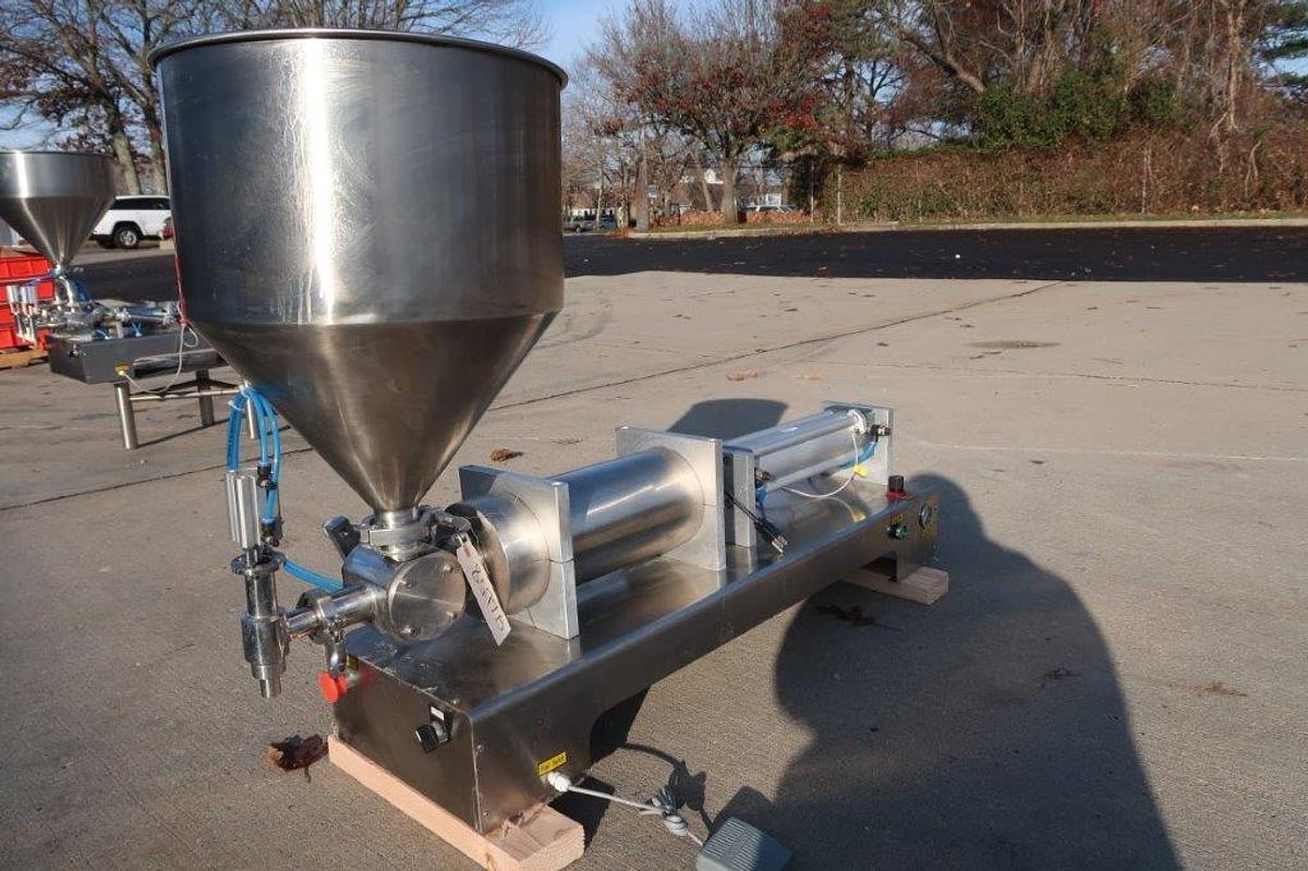 Used Single Piston Gallon Tabletop Filler, Air Operated