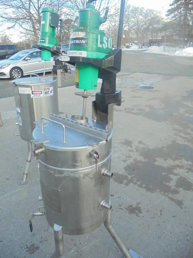 Used 10 Gallon Watson Metal Masters Stainless Steel Mix Tank, 150 PSI Jacket