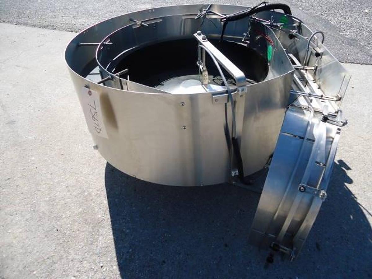 Used Kaps-All/Feed Systems 36 In. Diameter Stainless Steel Centrifugal Bowl  Feeder