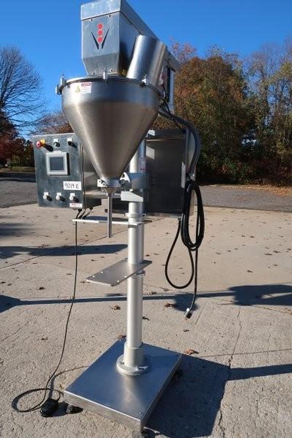 Used AMS A-100 Single Auger Powder Filler, All Stainless