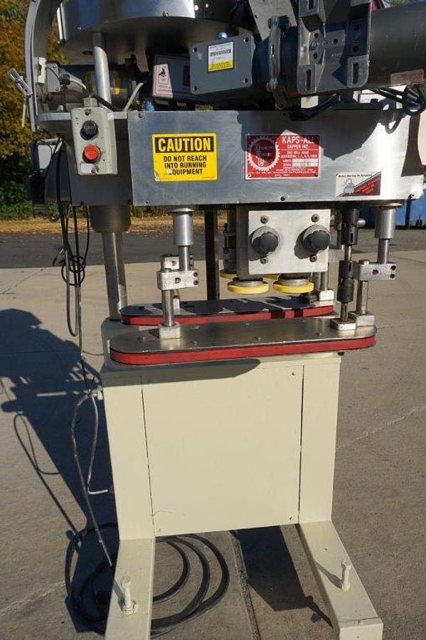 Used Kaps All “E” Screw Capper/Retorquer, 80 Per Minute