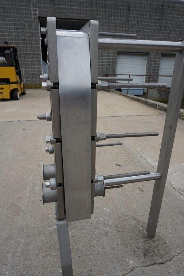 Used Alfa Laval 41 Plate Stainless Steel Heat Exchanger, 100 Sq. Ft.