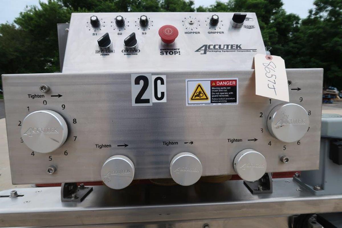 Used Accutek Six (6) Spindle Cap Portable Tightener/Retorquer, Single Phase Electrics