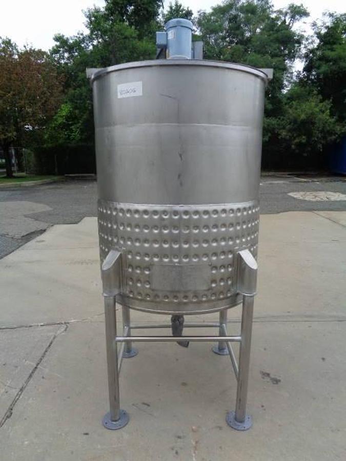 Used 225 Gallon Cora Stainless Dimple Jacketed Mix Tank