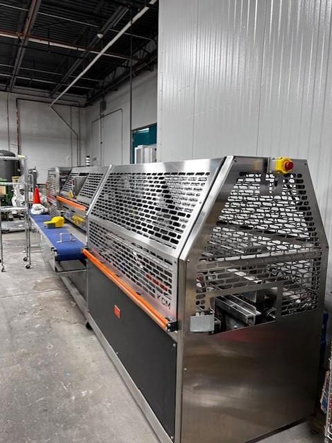Used Keymac SS End Load Glue Cartoner, 60 Per Minute