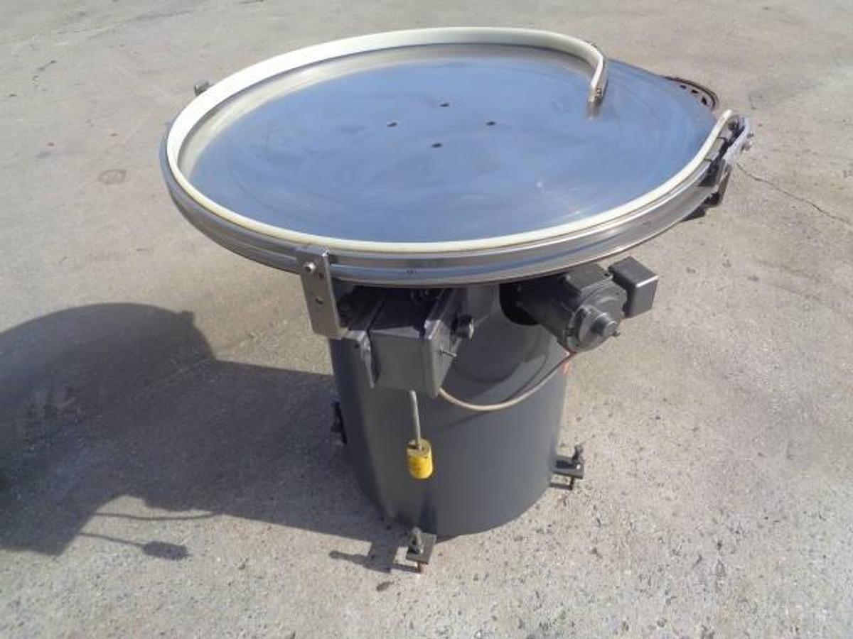 Used Kaps-All 36 In. Diameter Rotary Unscrambling/Accumulating Table