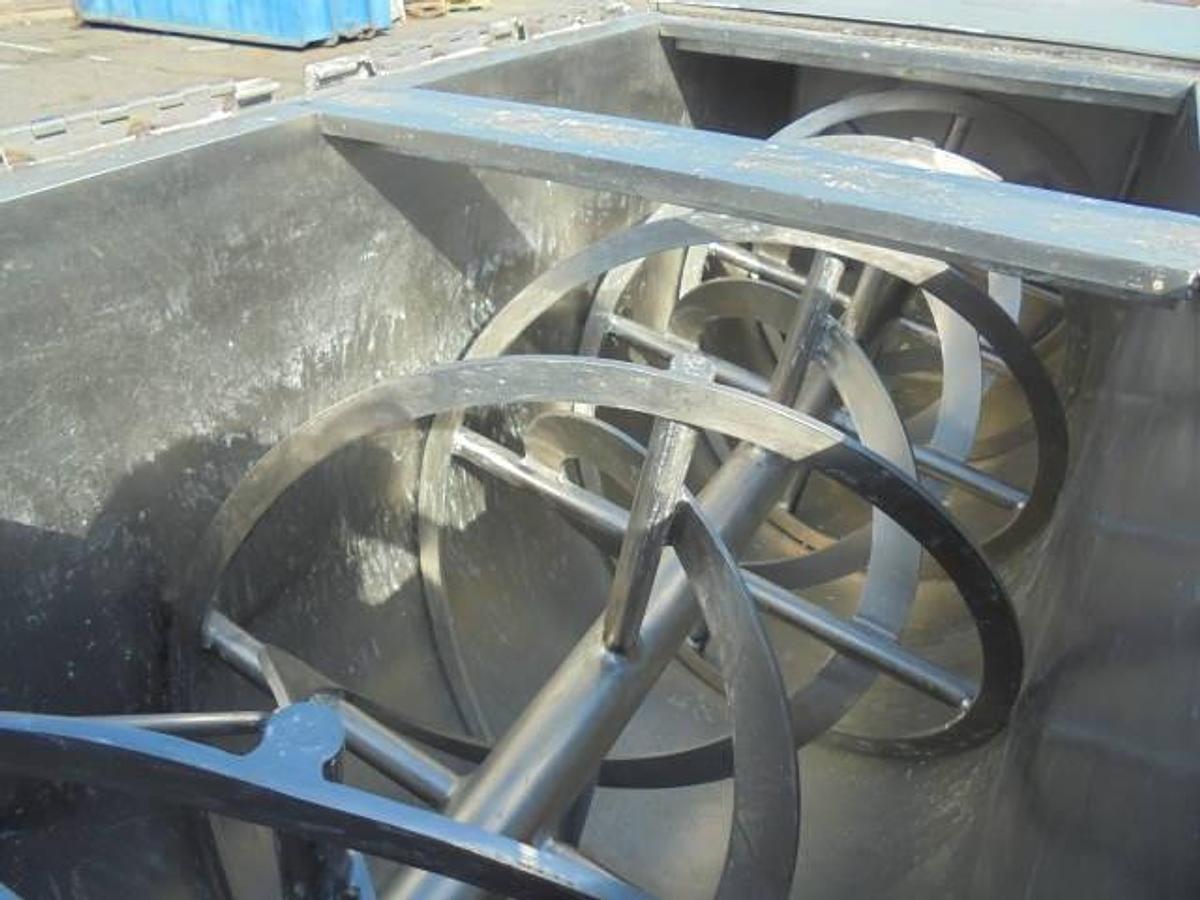 Used 25 Cu. Ft. Ross Stainless Jacketed Double Ribbon Blender, 10HP