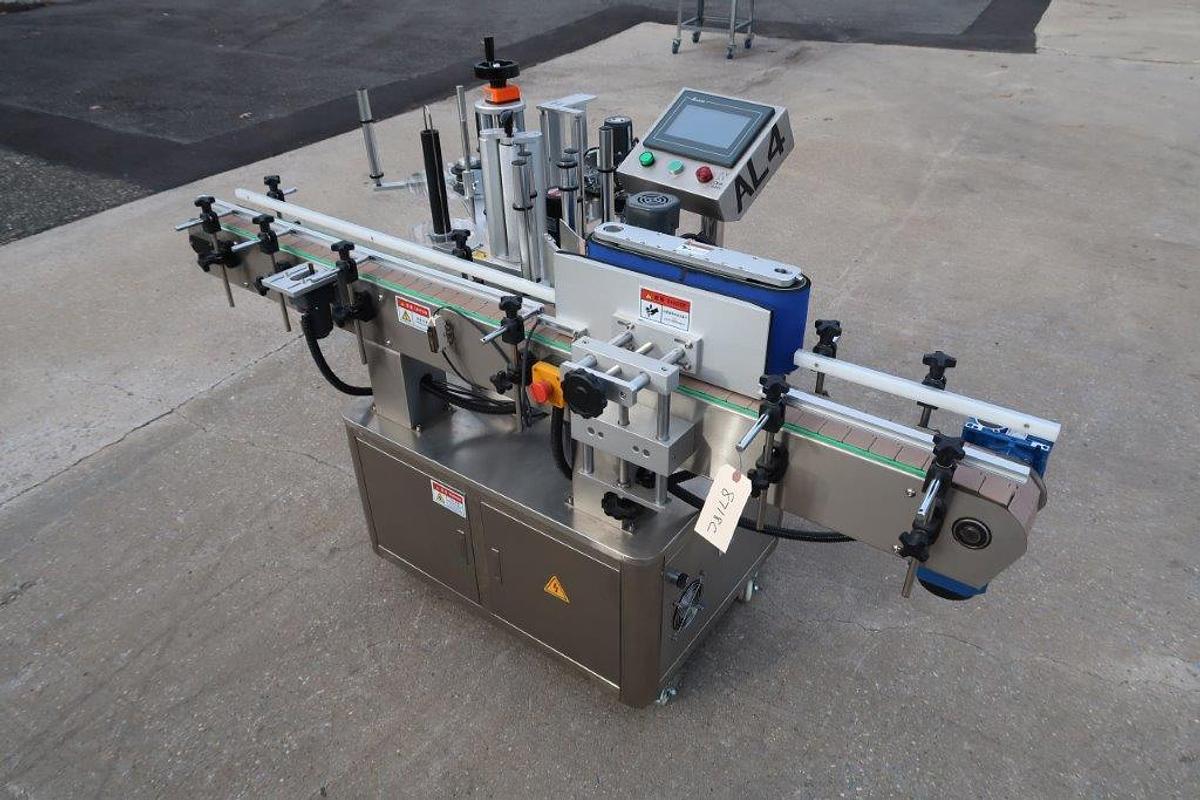 Used Sammi Pack Automatic Spot/Wraparound Pressure Sensitive Labeling Machine, with Coder