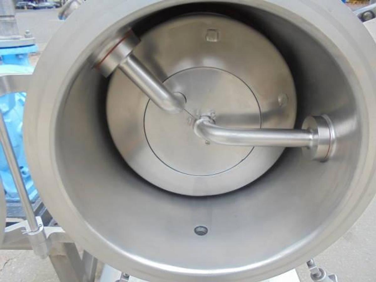 Used Cornell D16 Stainless Steel Sanitary Versator, 4B Finish with Vacuum Pump