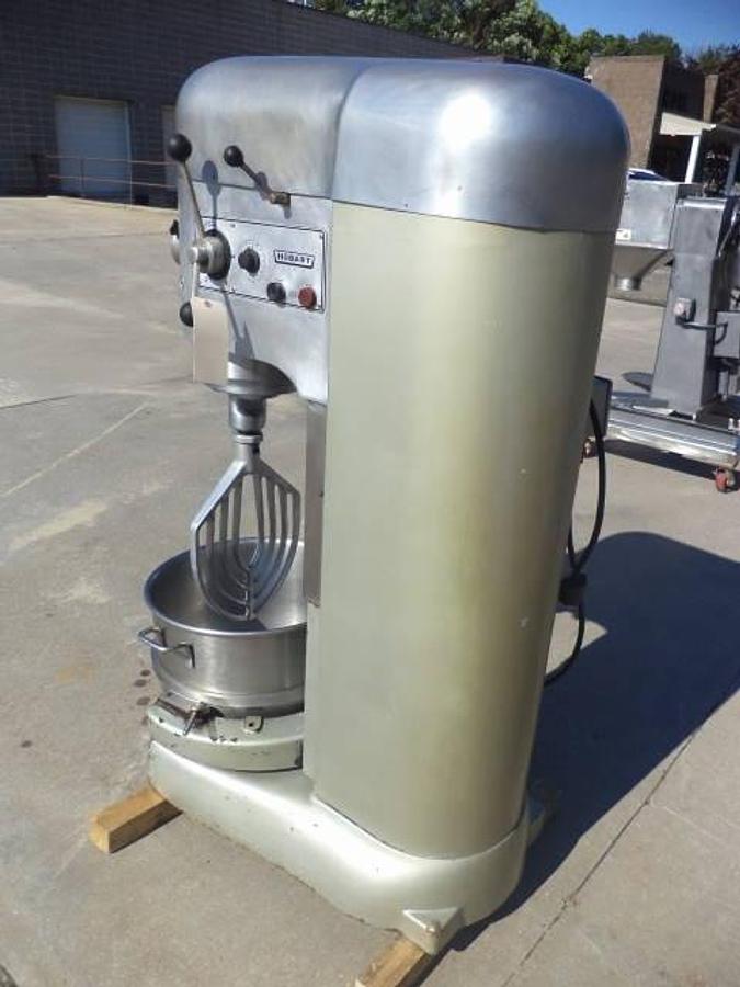 Used Hobart M-802-U 80 quart four speed bowl mixer, USDA