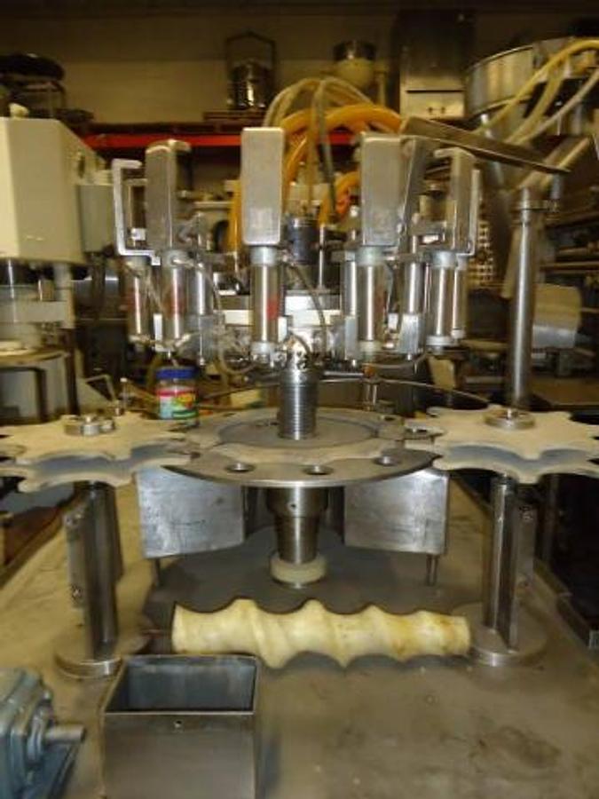 Used Pacific 12 Head Rotary Positive Displacement Filler
