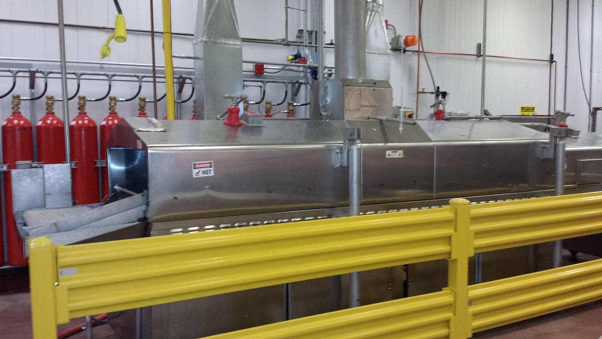 Used Mastermatic 12-34 Stainless Steel Continuous Gas Fryer