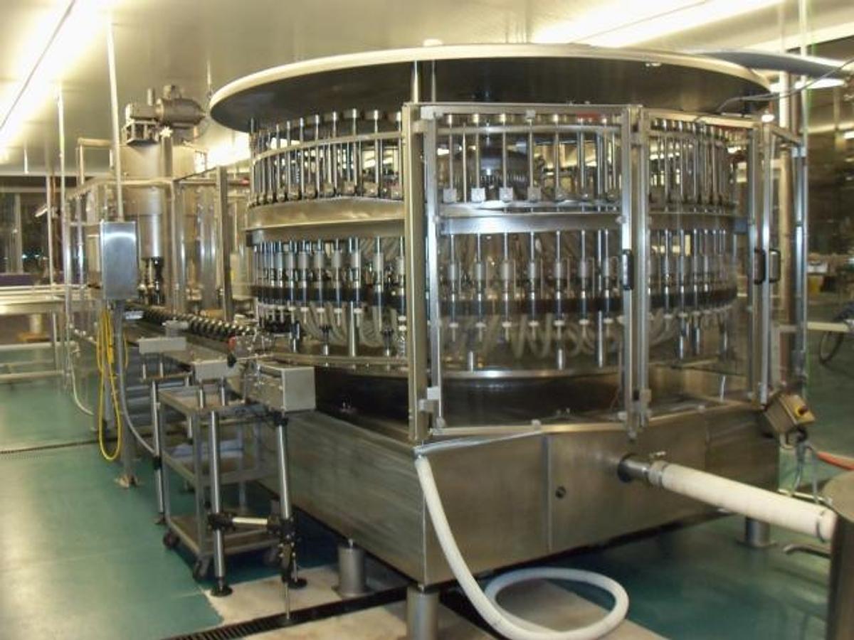 Used US Bottlers 72 Spout Rotary Filling & Capping Machine, Stainless Steel