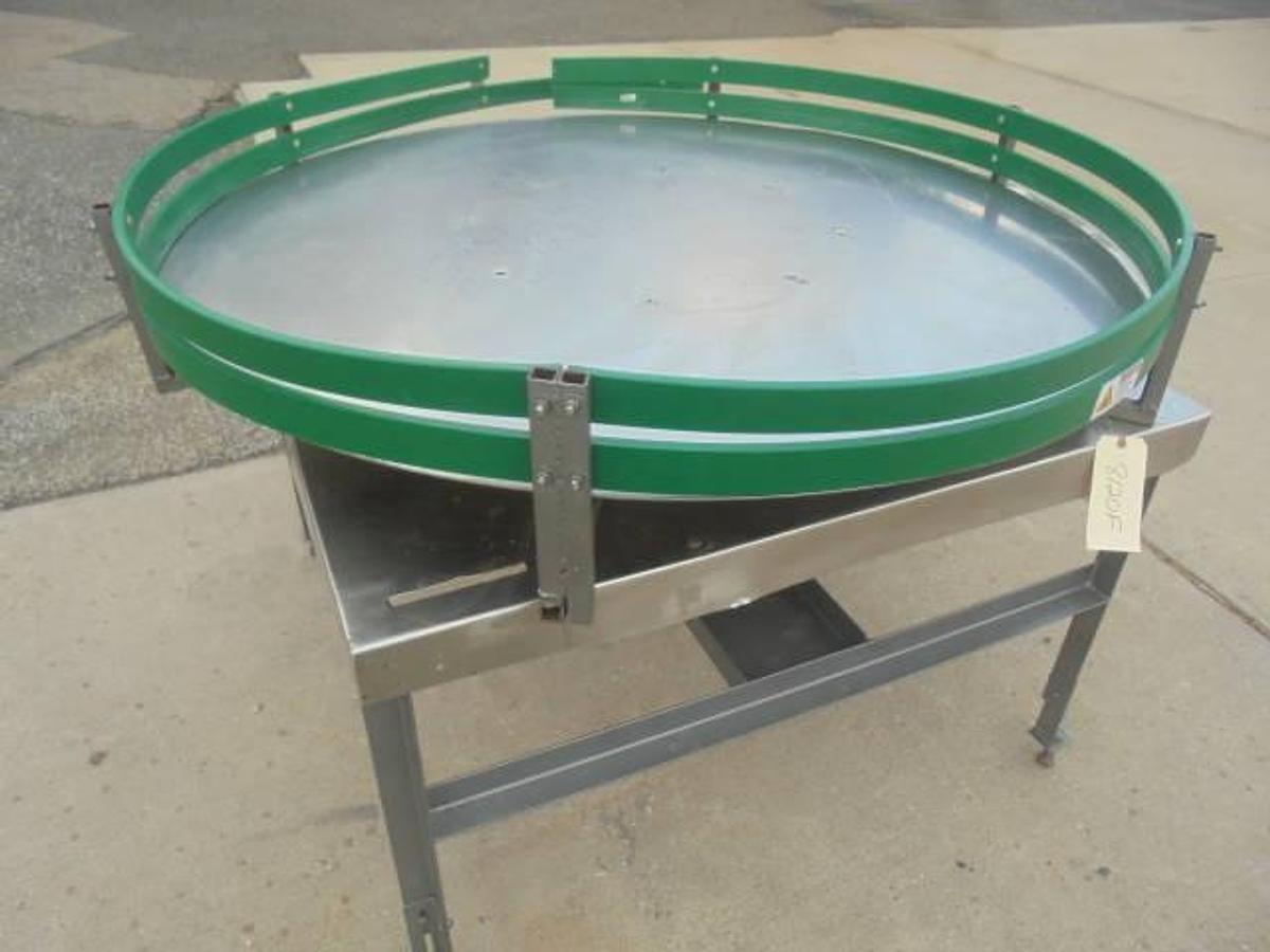 Used 60 In. Diameter Rotary Unscrambling/Accumulating Table