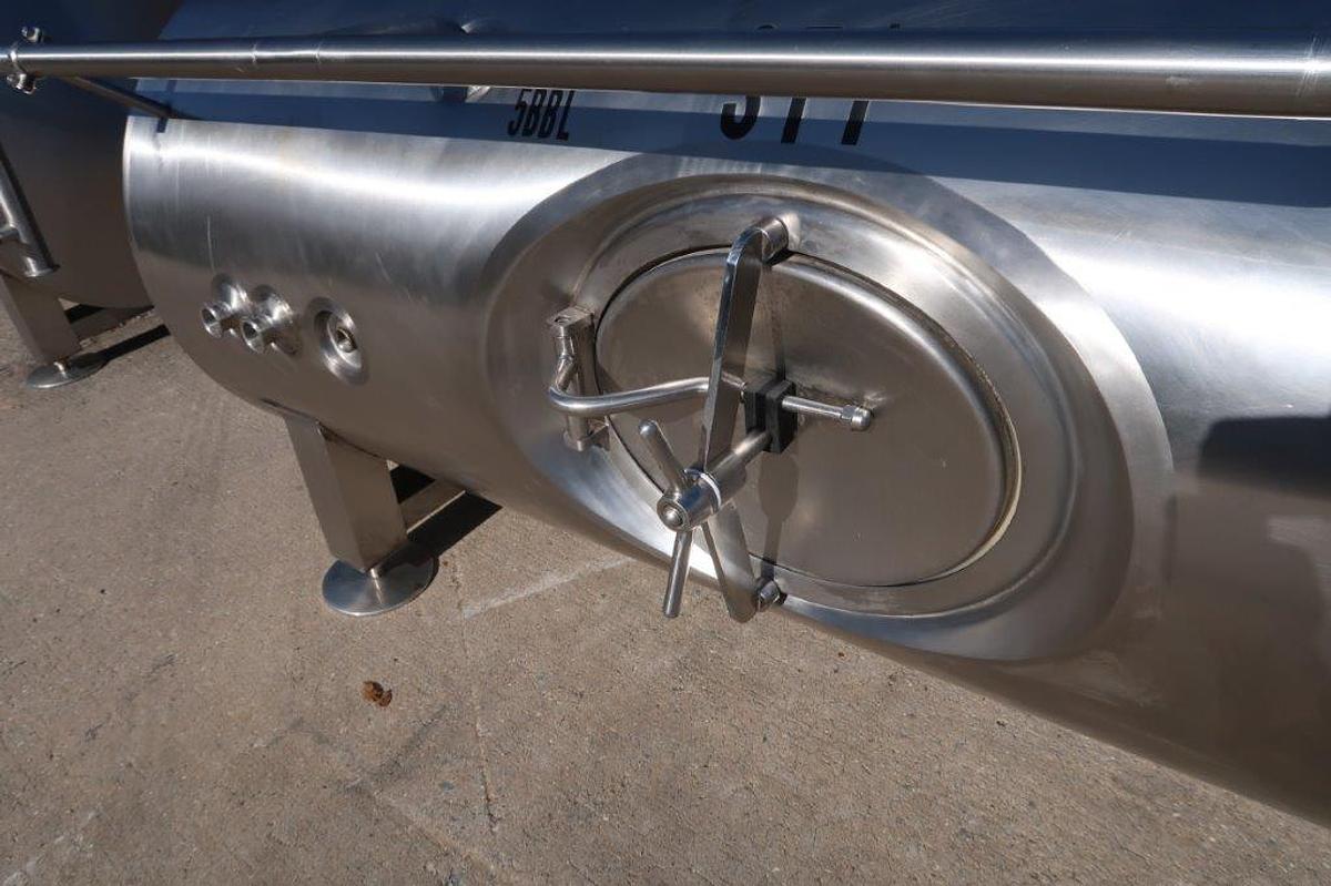 Used Premier 5 BBL Stainless Horizontal Jacketed Tanks/Fermenters (2)