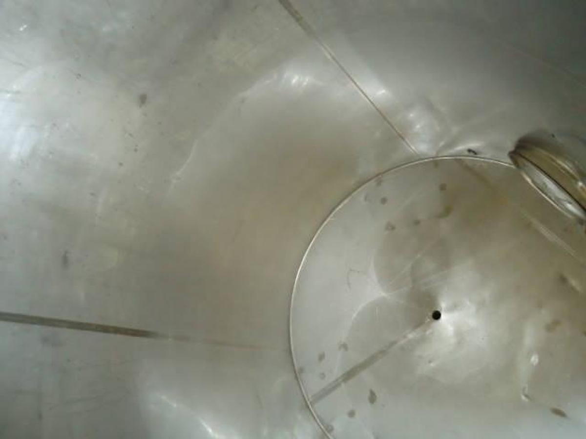 Used 1,000 Gallon Stainless Vertical Cone Bottom Tank, Open Top