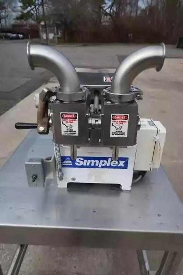 Used Simplex AS-2 Dual Piston Filler, Single Phase Electric