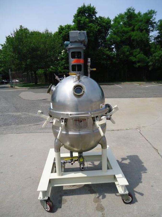 Used 30 Gallon Hamilton Stainless Vacuum Scrape Surface Kettle, 40 Psi Jacket