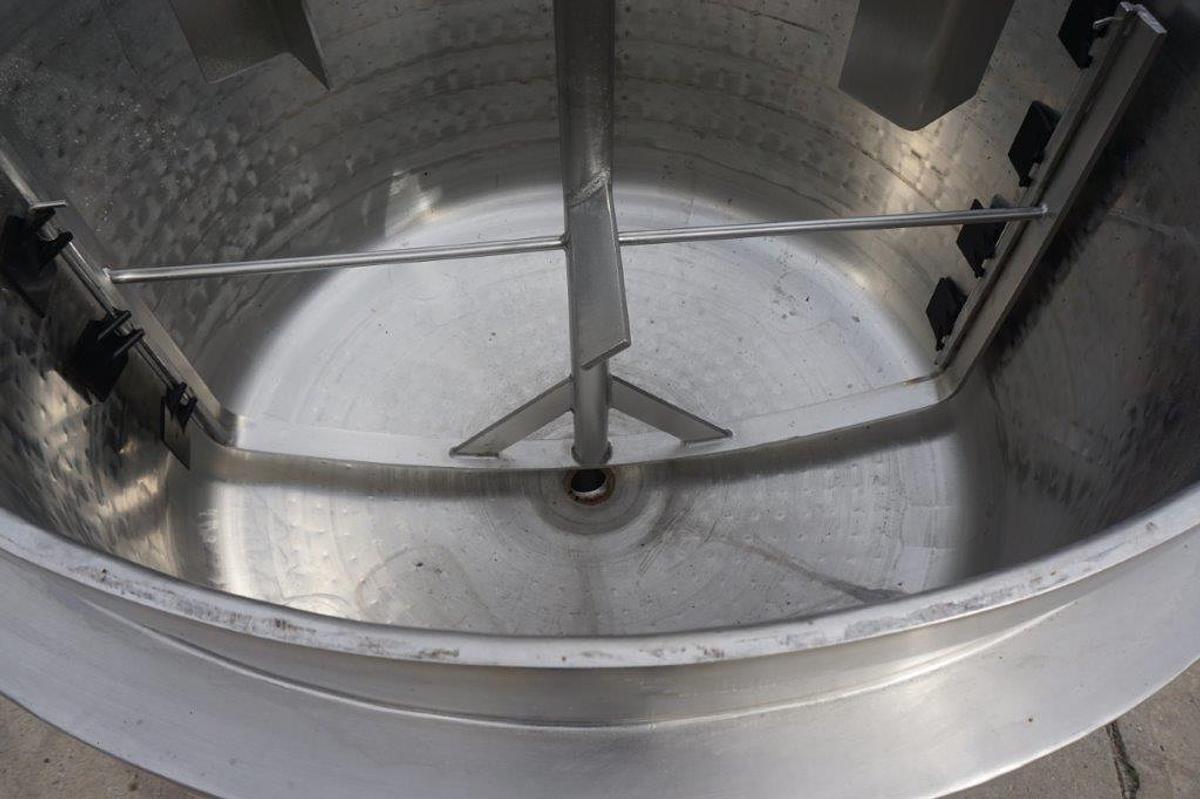 Used 400 Gallon Expert Industries 316 SS Scraper Agitated Kettle/Tank, 45 PSI Jacket