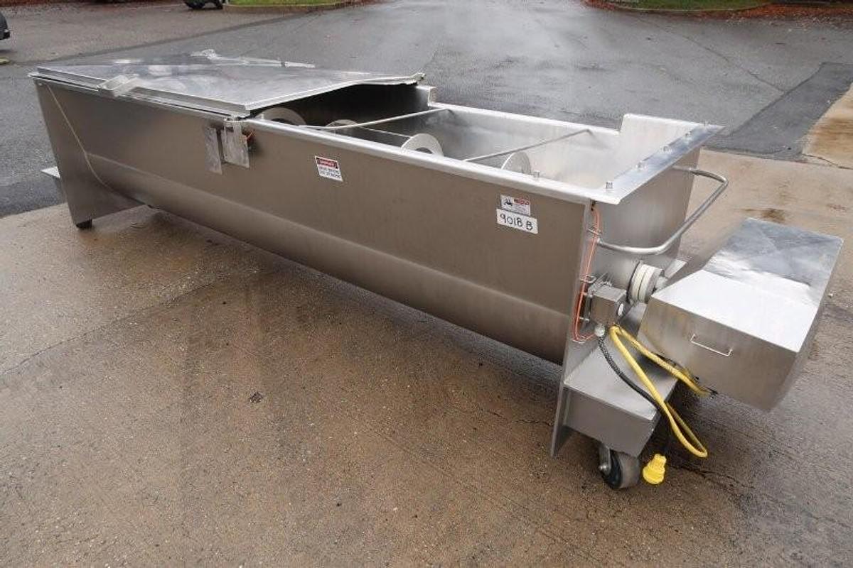 Used Blentech 64 Cu Ft Stainless Steel Ribbon Blender, Portable