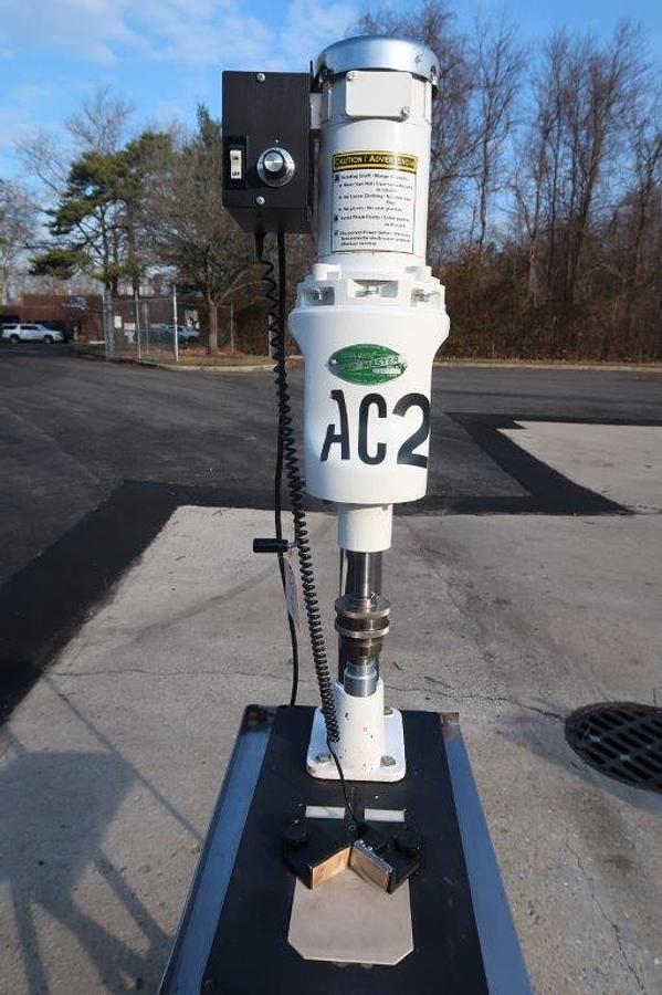 Used Swanmatic C300 Portable Tabletop Semi-Auto Capper, Variable Speed