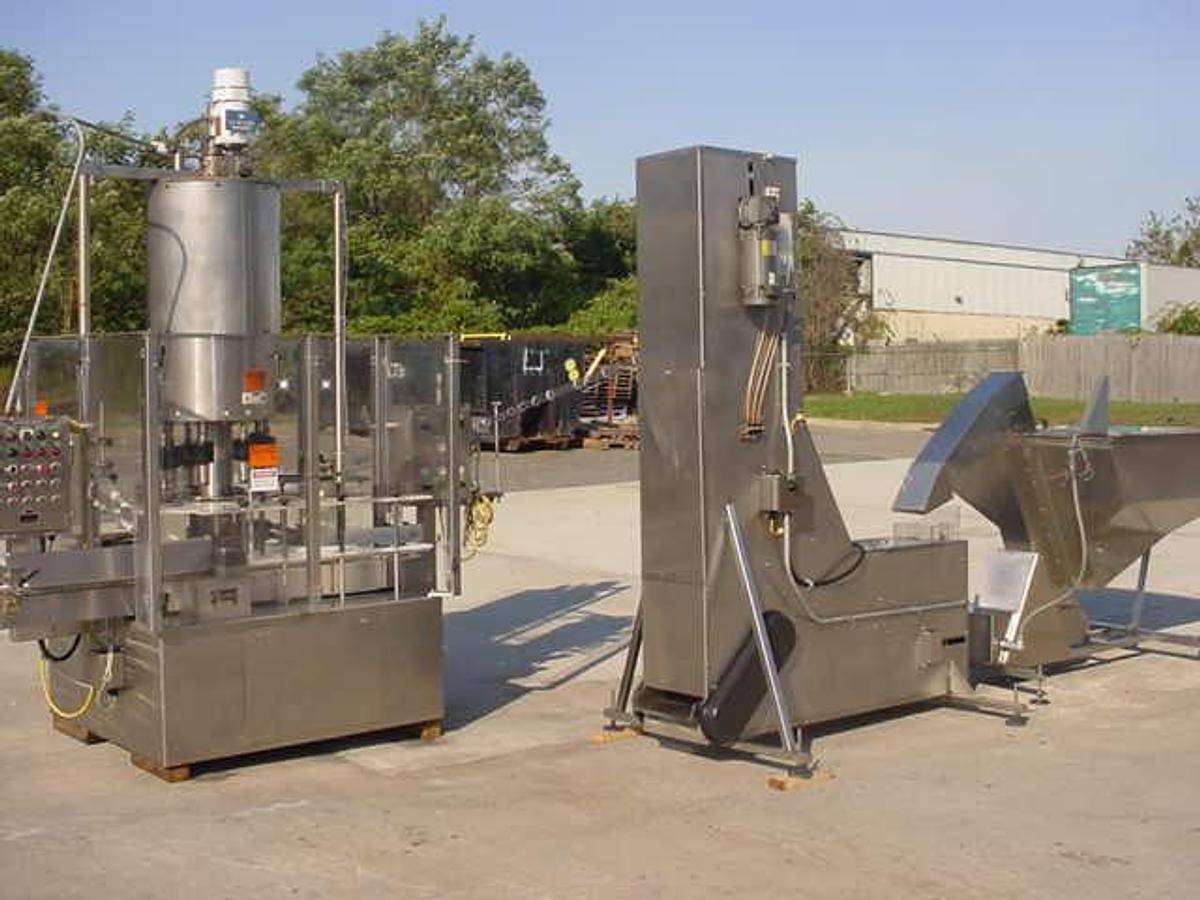 Used U.s. Bottlers Pmc-16 Rotary Ss Screw Capper, 425 Pm
