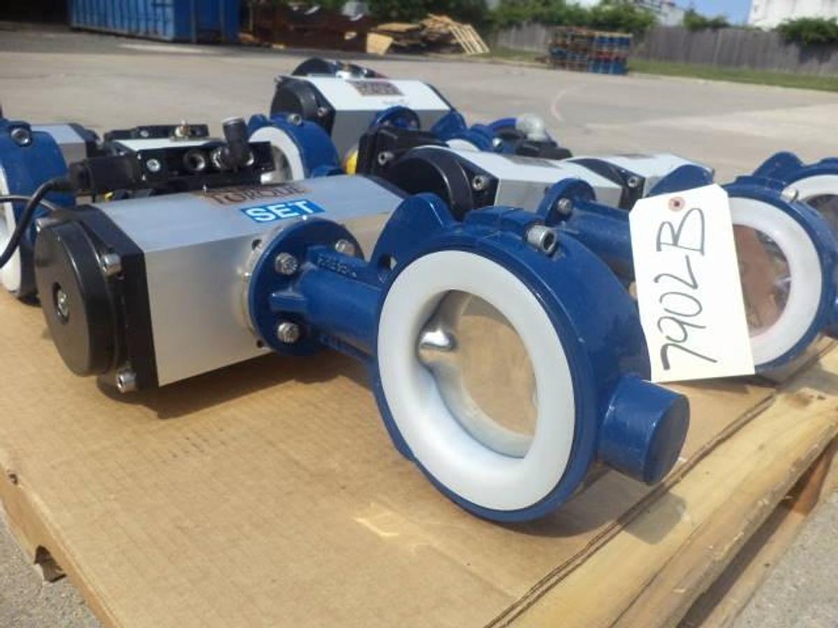 Used Sure Torque Electrically Actuated 4 Inch Diameter Butterfly Valves (7)