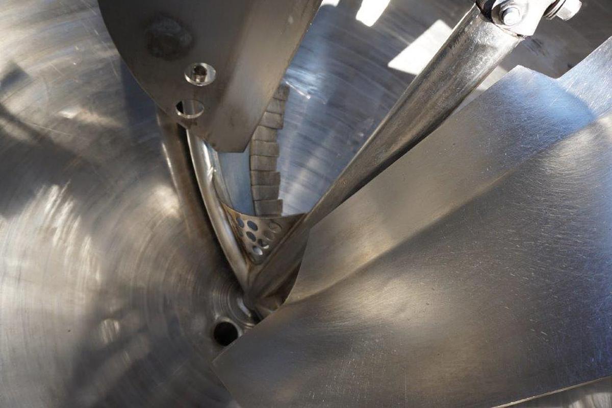 Used 200 Gallon Groen Scraper Agitated Hemispherical Kettle, 100 PSI Jacket