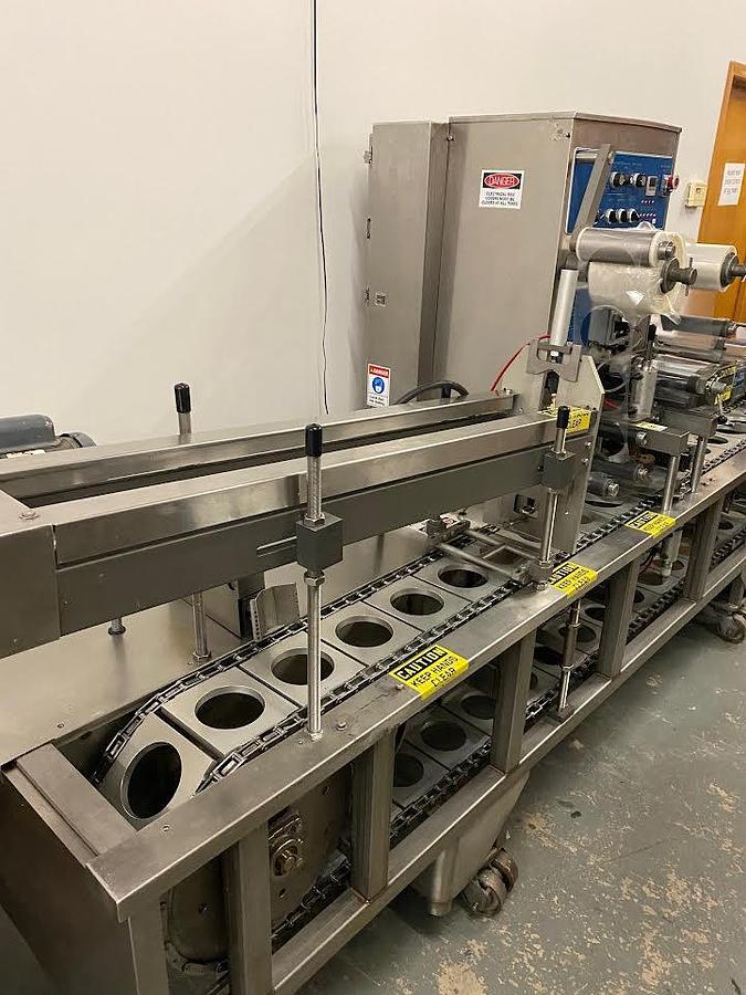 Used BWI Fords/ Holmatic PR-1 Automatic Cup Filling Sealing and Lidding Line