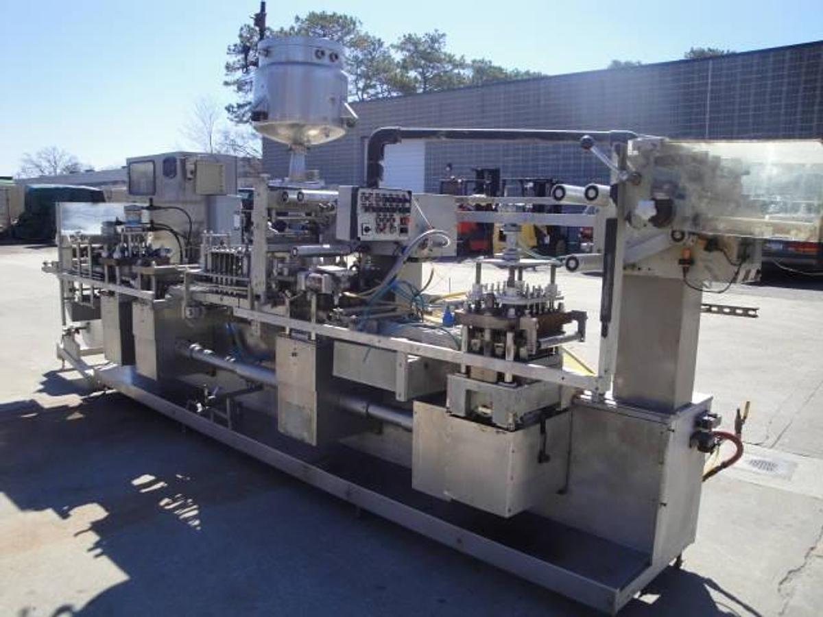 Used Hassia Thl 24-28 Thermoform Fill-Portion Pack-Seal Machine For Condiments