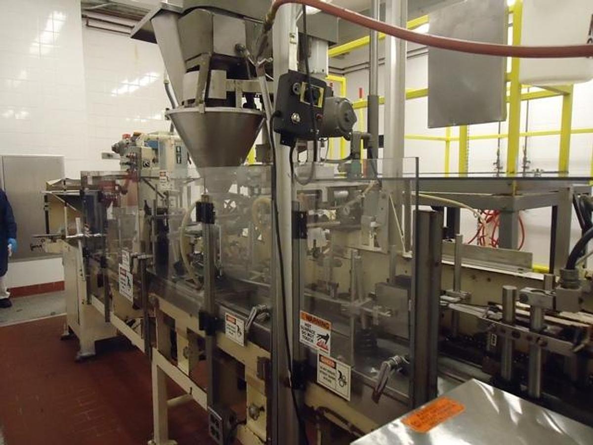 Used Bartelt IM-7 Pouch Packager & Cartoning Line
