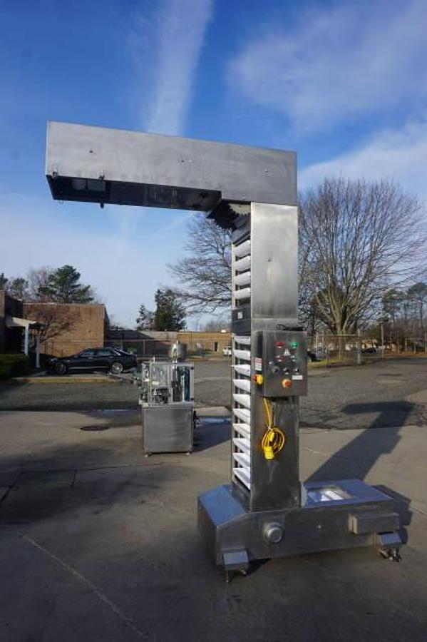 Used 10 Ft. High Stainless Steel Bucket Elevator