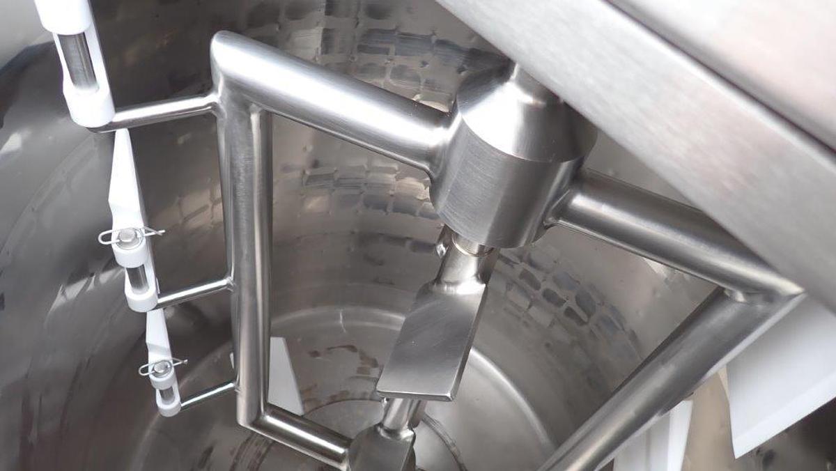 Used A & B Process 100 Gal Dual Action 316L Scraper Kettle, 150 PSI Jacket