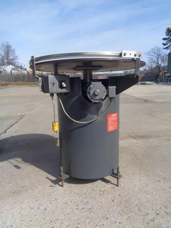 Used Kaps-All 36 In. Diameter Rotary Unscrambling/Accumulating Table