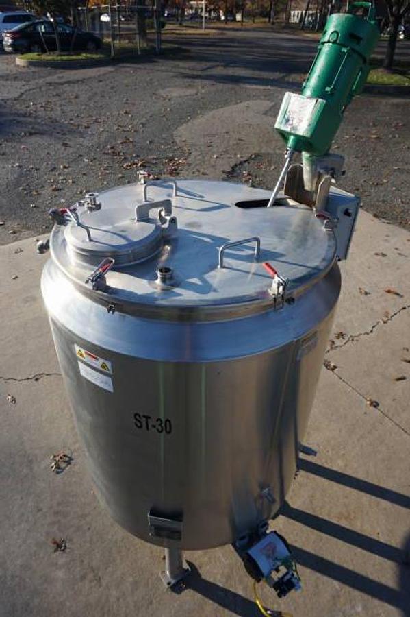 Used 200 Gallon Feldmeier 316 Stainless Mix Tank, 85 PSI Jacket