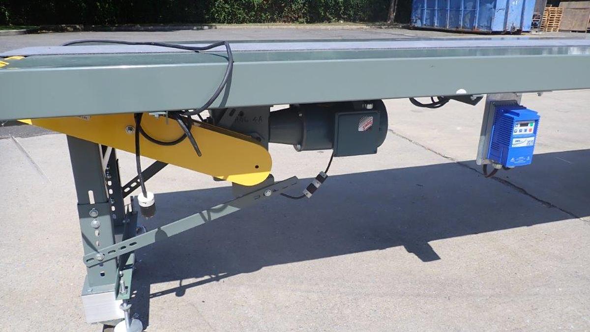 Used Hytrol 12 In. W X 20 Ft. Long Motorized Belt Conveyor, Portable