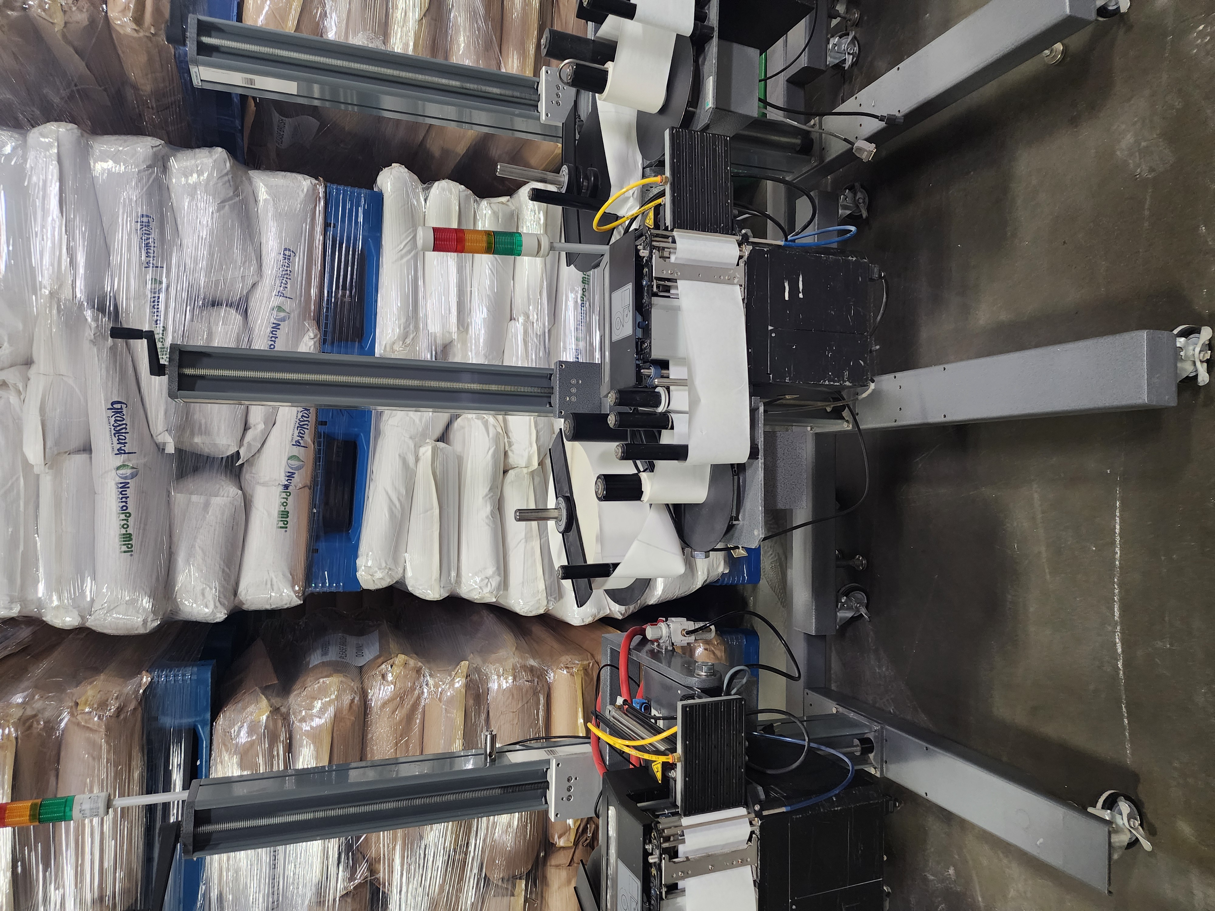 Used ID Technology Model 252 Automatic Label Printer Applicators, 8 Available