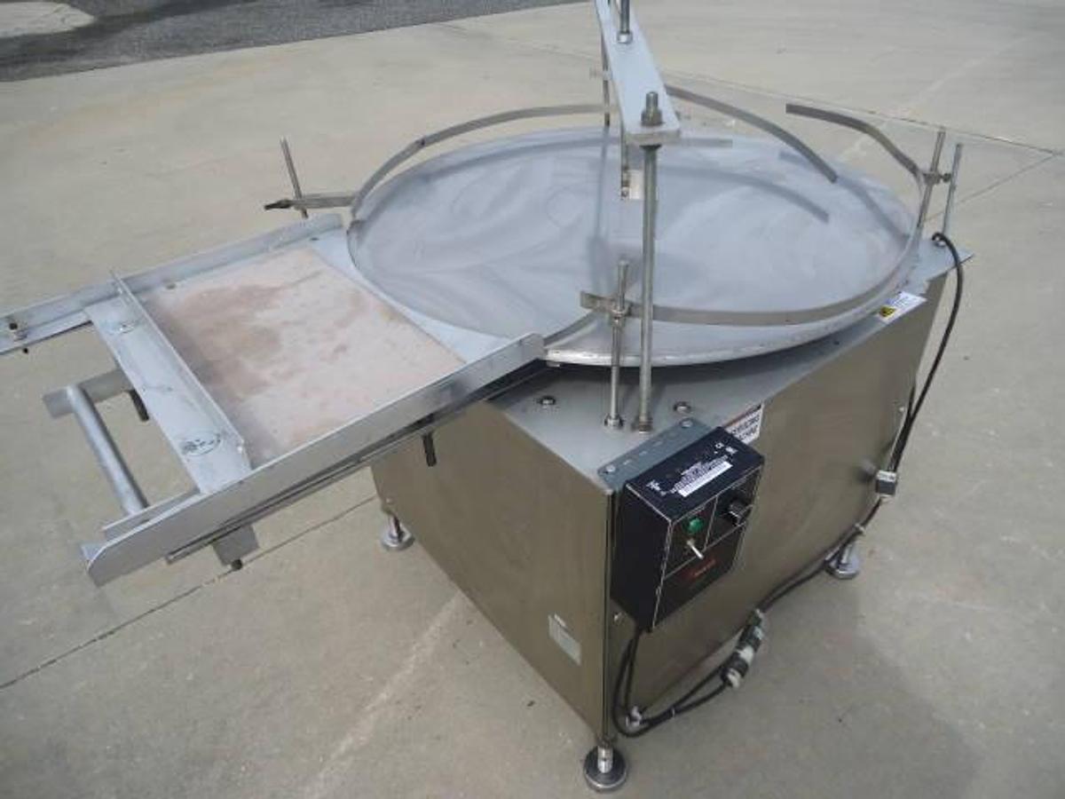 Used 36 In.diameter Kalish Rotary Unscrambling/Accumulating Table