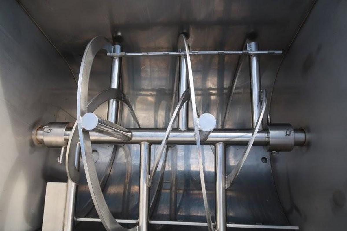 Used Horizontal Stainless Steel Double Ribbon Blender